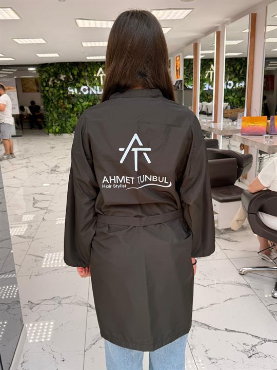 Logolu Kimono, Salon uygulaması · sırt baskısı